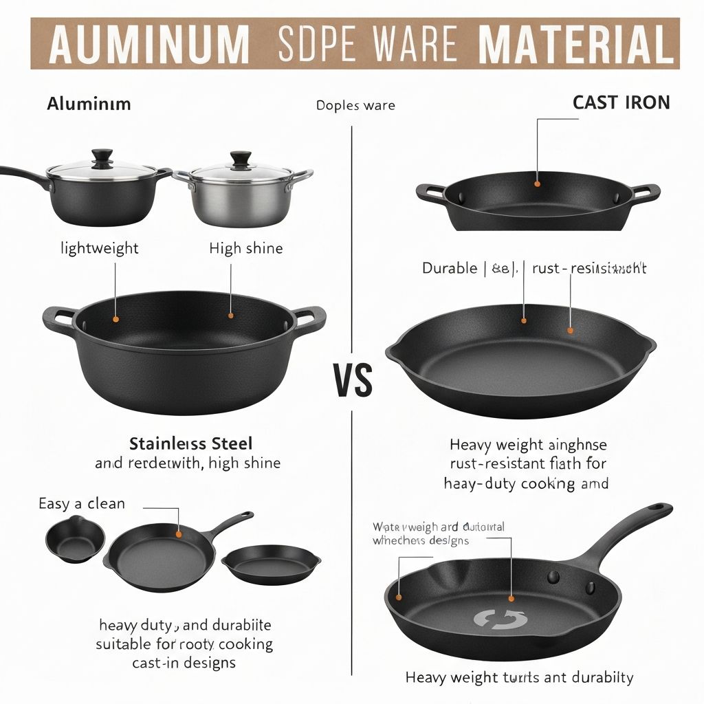 Comparing WearEver aluminum cookware with other materials